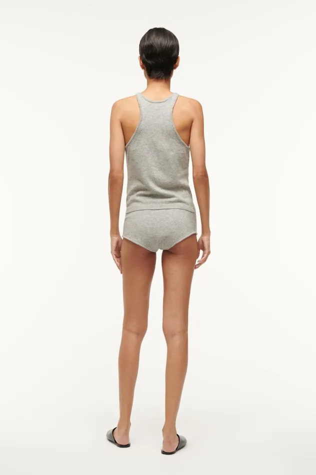 Women Pants and Shorts STAUD STAUD AURI SHORT HEATHER GREY Women Pants and Shorts STAUD STAUD AURI SHORT HEATHER GREY