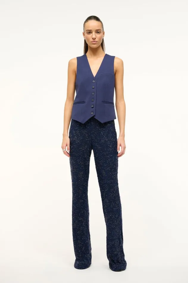 Women Pants and Shorts STAUD STAUD AVOLA PANT NAVY