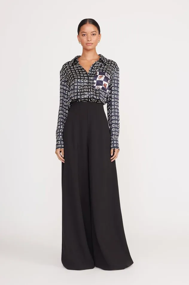 Women Pants and Shorts STAUD STAUD CALEB PANT BLACK