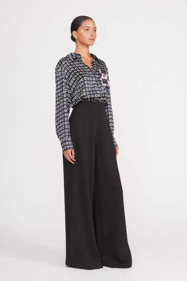 Women Pants and Shorts STAUD STAUD CALEB PANT BLACK Women Pants and Shorts STAUD STAUD CALEB PANT BLACK