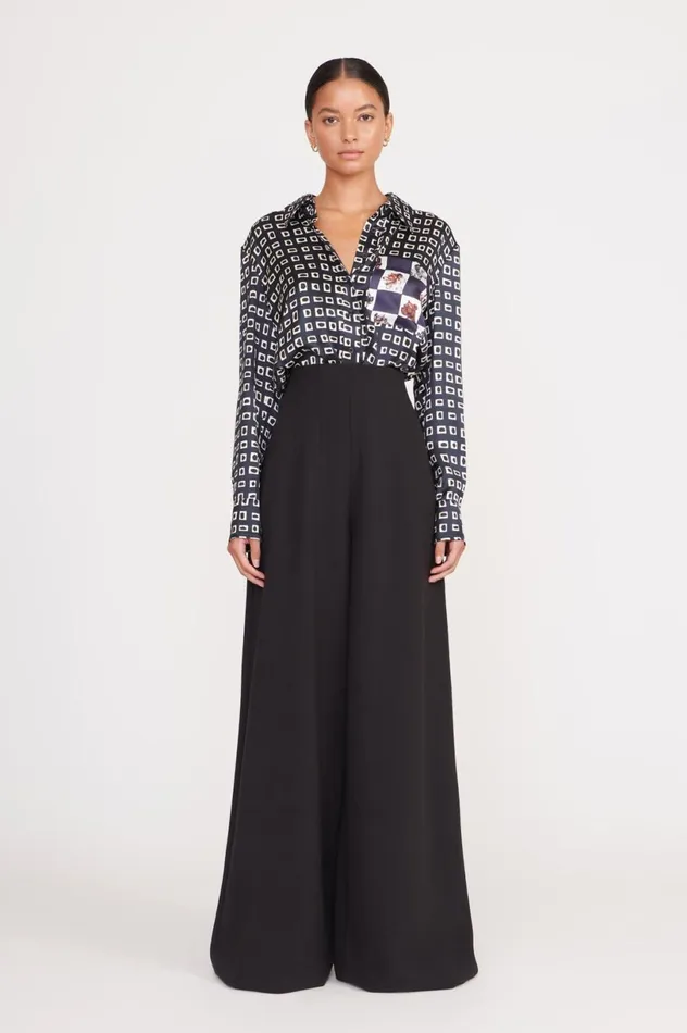 Women Pants and Shorts STAUD STAUD CALEB PANT BLACK Women Pants and Shorts STAUD STAUD CALEB PANT BLACK