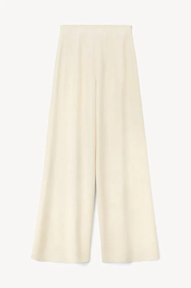 Women Pants and Shorts STAUD STAUD CALEB PANT ECRU Women Pants and Shorts STAUD STAUD CALEB PANT ECRU