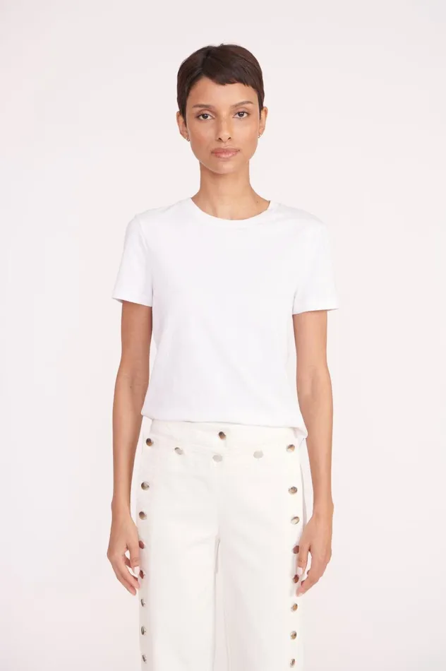 Women Pants and Shorts STAUD STAUD CARTER PANT WHITE Women Pants and Shorts STAUD STAUD CARTER PANT WHITE