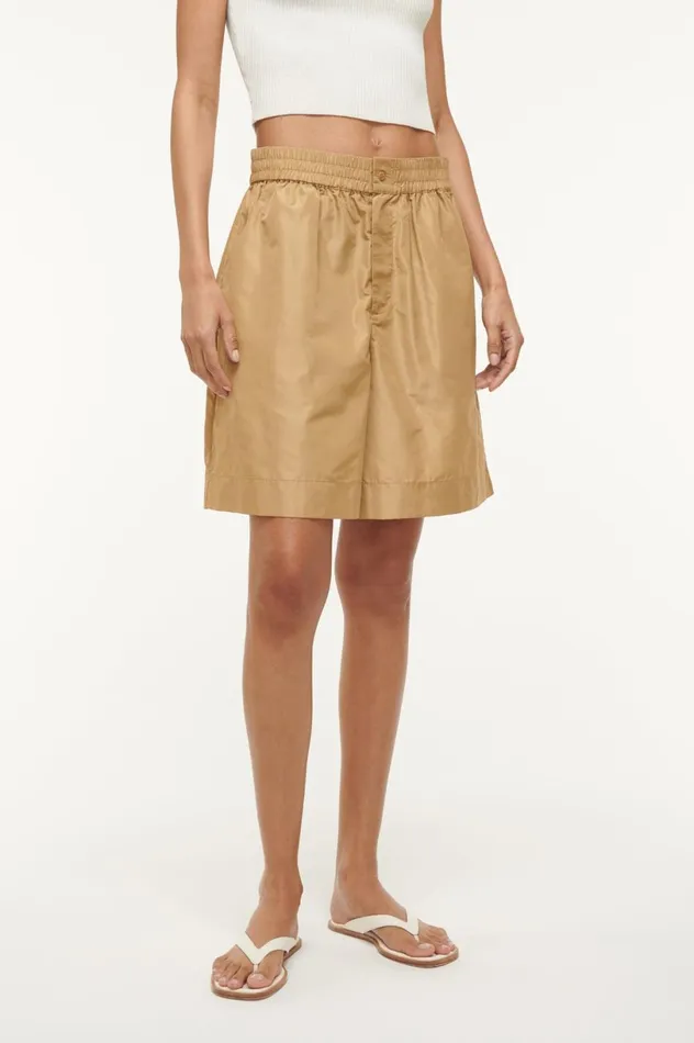 Women Pants and Shorts STAUD STAUD GENNY SHORT FAWN