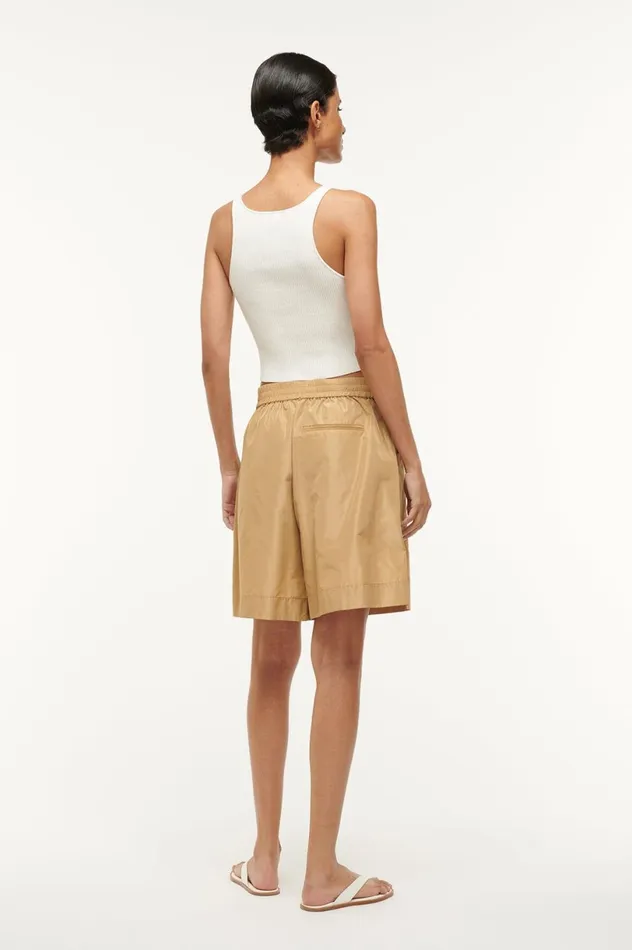 Women Pants and Shorts STAUD STAUD GENNY SHORT FAWN