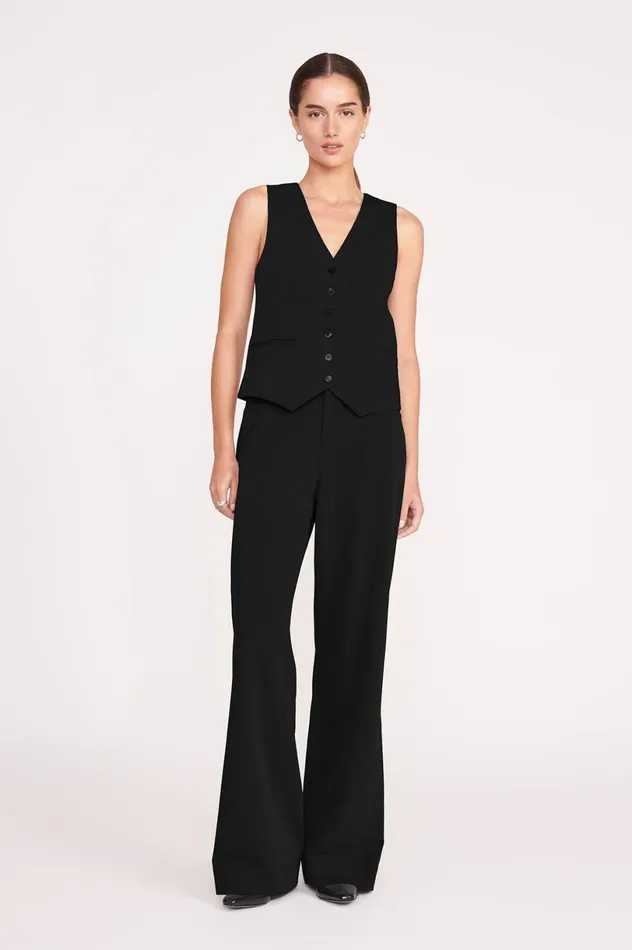 Women Pants and Shorts STAUD STAUD GRAYSON PANT BLACK