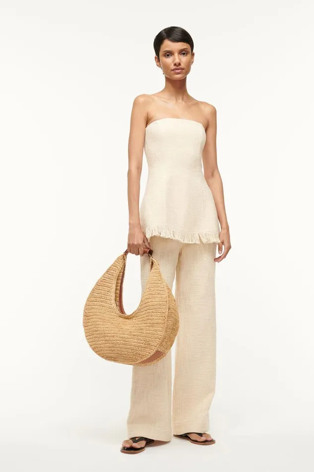 Women Pants and Shorts STAUD STAUD GRAYSON PANT IVORY