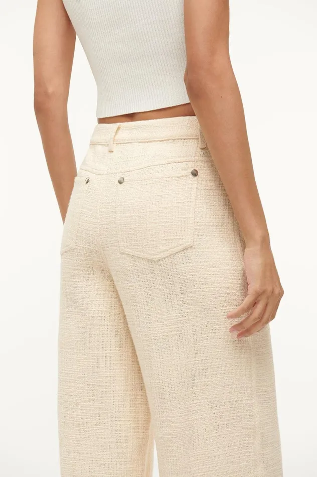 Women Pants and Shorts STAUD STAUD GRAYSON PANT IVORY Women Pants and Shorts STAUD STAUD GRAYSON PANT IVORY