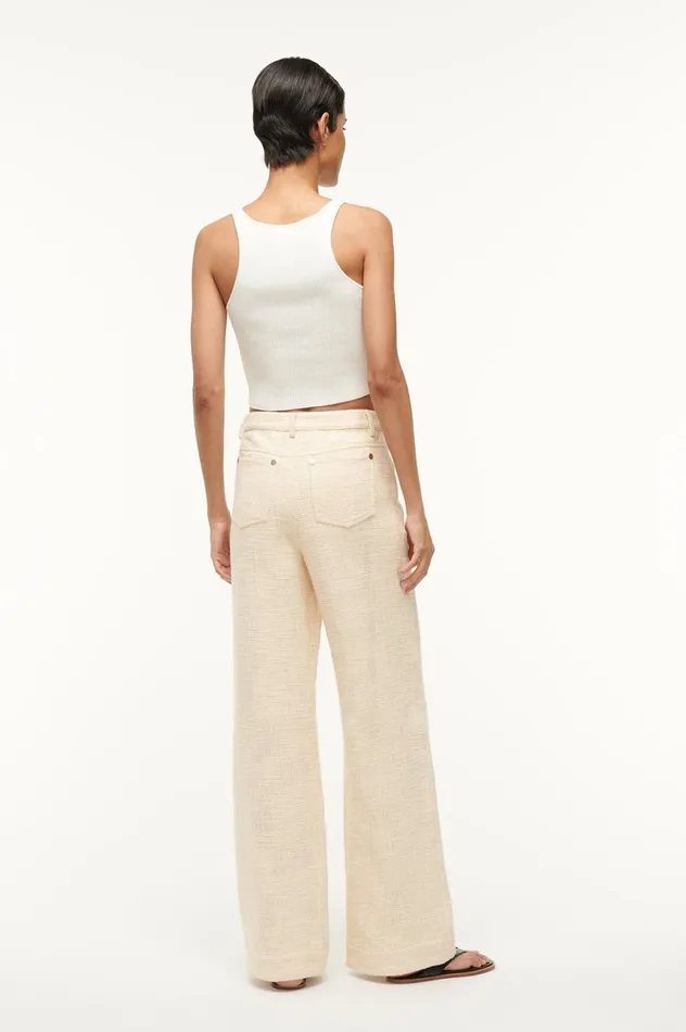Women Pants and Shorts STAUD STAUD GRAYSON PANT IVORY Women Pants and Shorts STAUD STAUD GRAYSON PANT IVORY