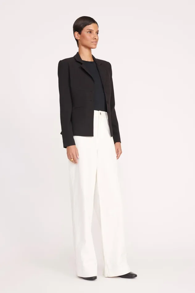 Women Pants and Shorts STAUD STAUD GRAYSON PANT WHITE Women Pants and Shorts STAUD STAUD GRAYSON PANT WHITE