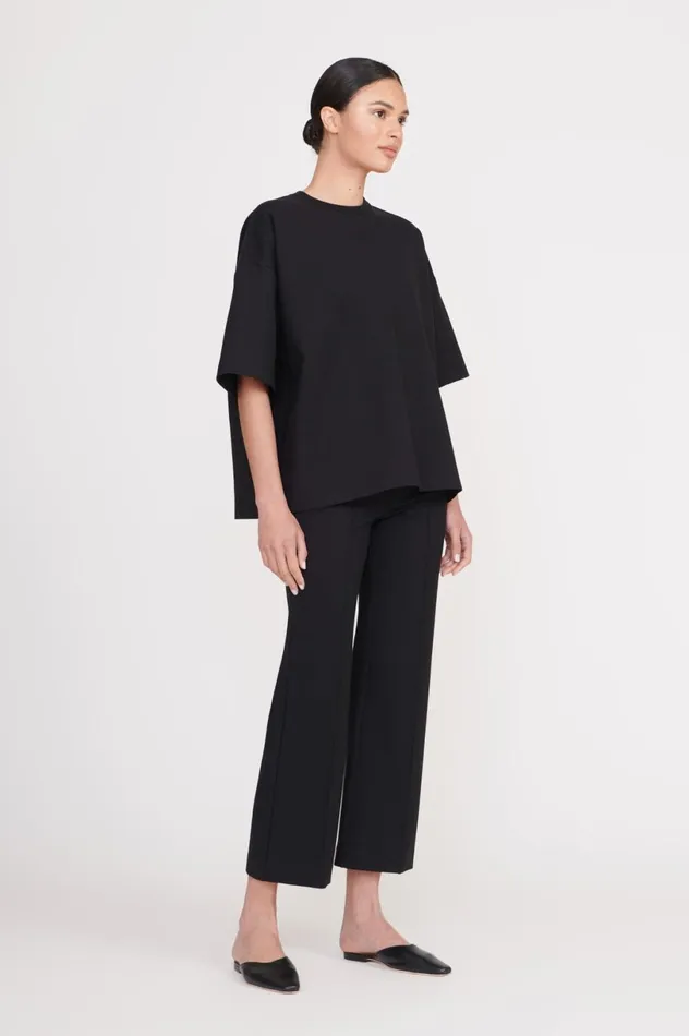 Women Pants and Shorts STAUD STAUD KNACK PANT BLACK Women Pants and Shorts STAUD STAUD KNACK PANT BLACK
