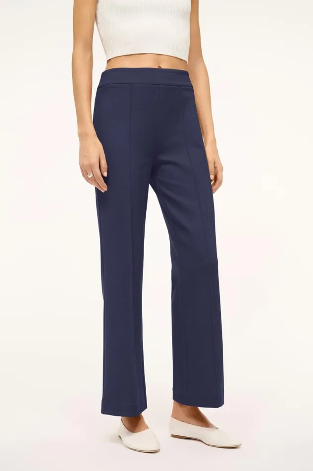 Women Pants and Shorts STAUD STAUD KNACK PANT NAVY Women Pants and Shorts STAUD STAUD KNACK PANT NAVY