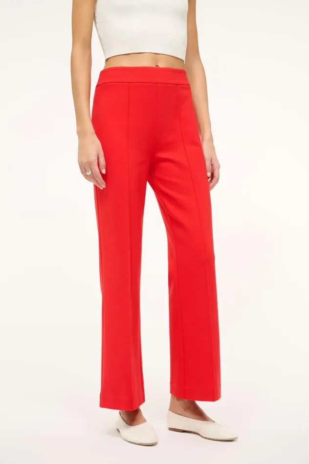 Women Pants and Shorts STAUD STAUD KNACK PANT RED ROSE