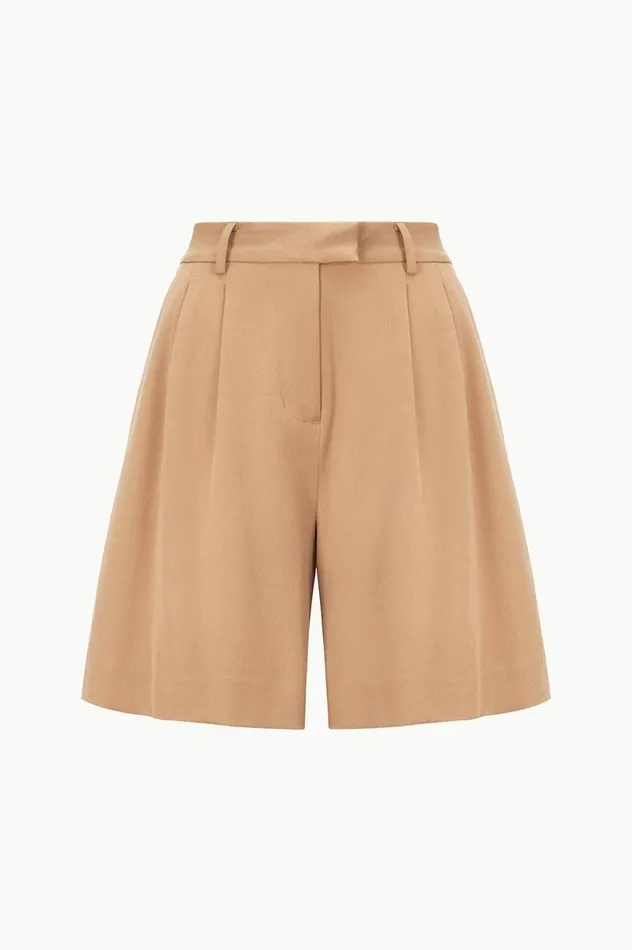 Women Pants and Shorts STAUD STAUD LONG LUISA SHORT CAMEL Women Pants and Shorts STAUD STAUD LONG LUISA SHORT CAMEL