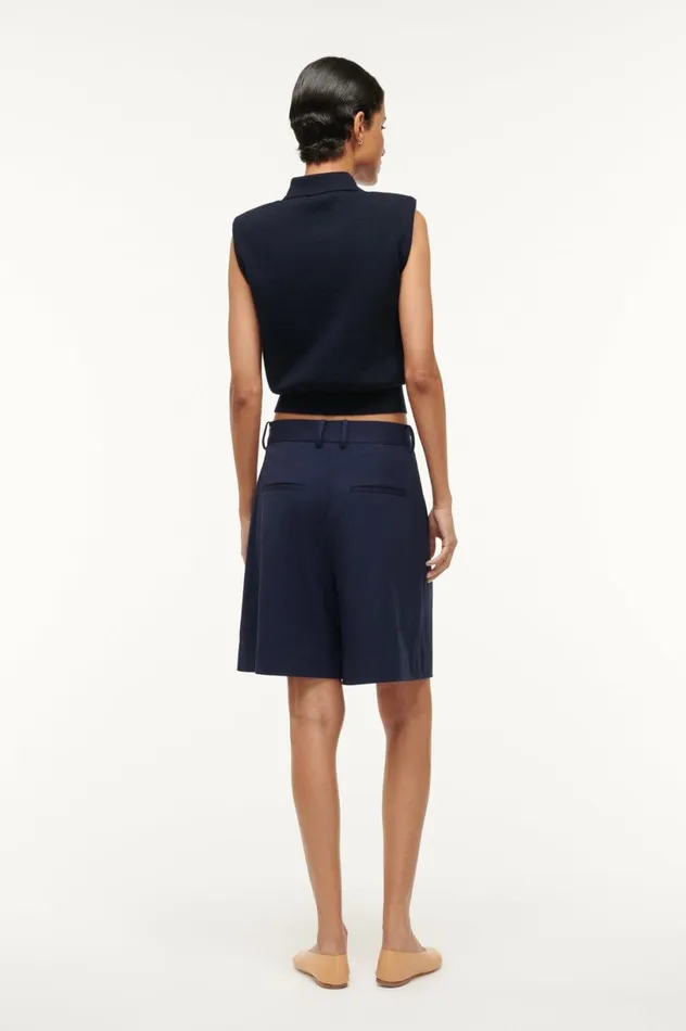 Women Pants and Shorts STAUD STAUD LONG LUISA SHORT NAVY Women Pants and Shorts STAUD STAUD LONG LUISA SHORT NAVY