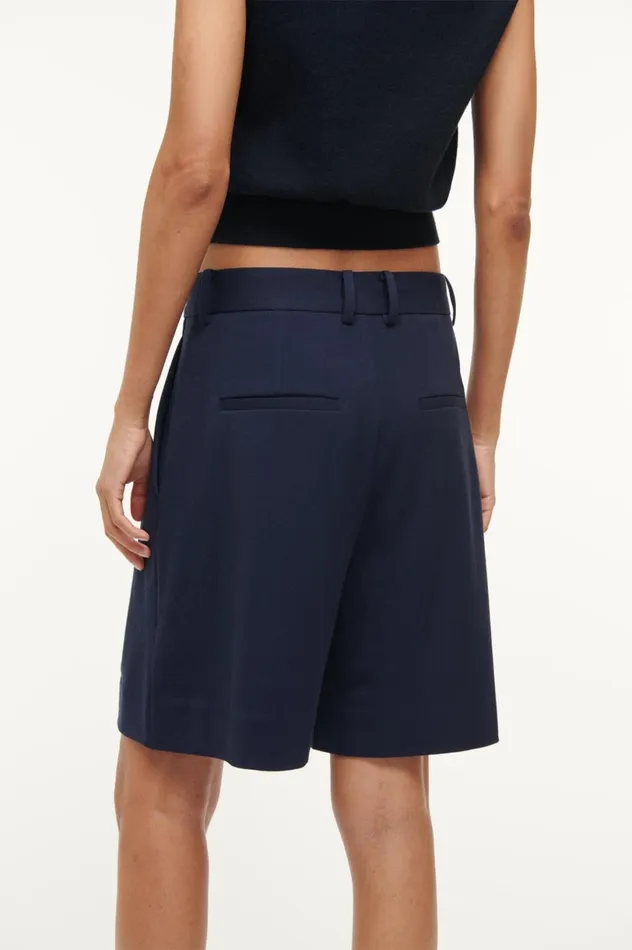 Women Pants and Shorts STAUD STAUD LONG LUISA SHORT NAVY Women Pants and Shorts STAUD STAUD LONG LUISA SHORT NAVY