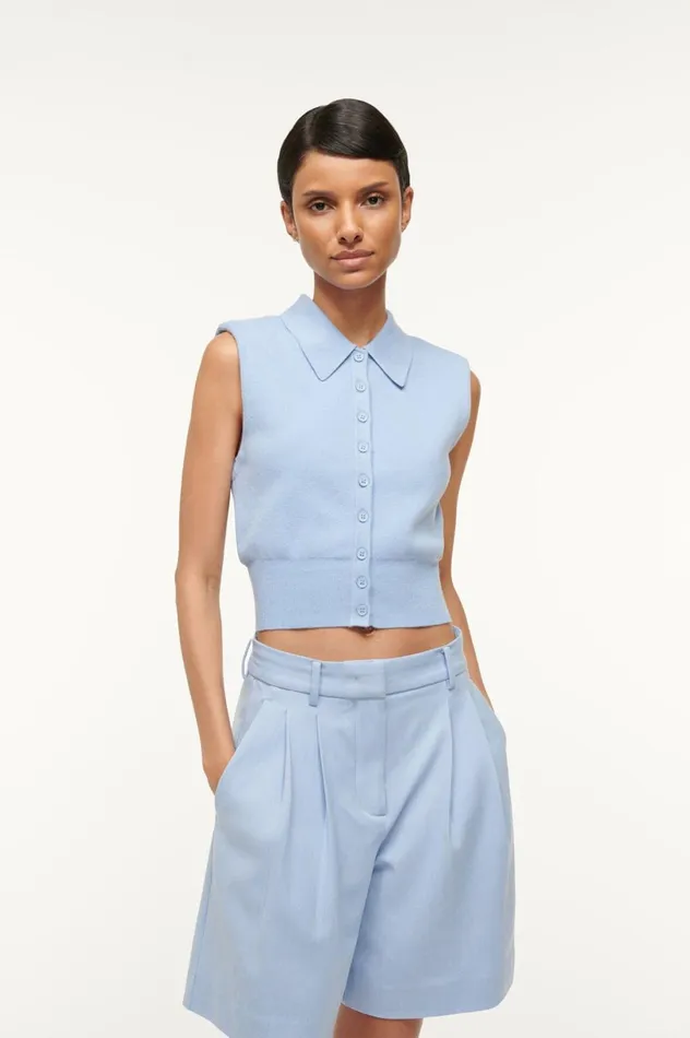 Women Pants and Shorts STAUD STAUD LONG LUISA SHORT PERIWINKLE Women Pants and Shorts STAUD STAUD LONG LUISA SHORT PERIWINKLE