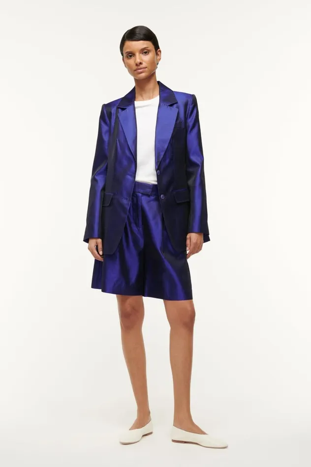 Women Pants and Shorts STAUD STAUD LONG LUISA SHORT VIOLET