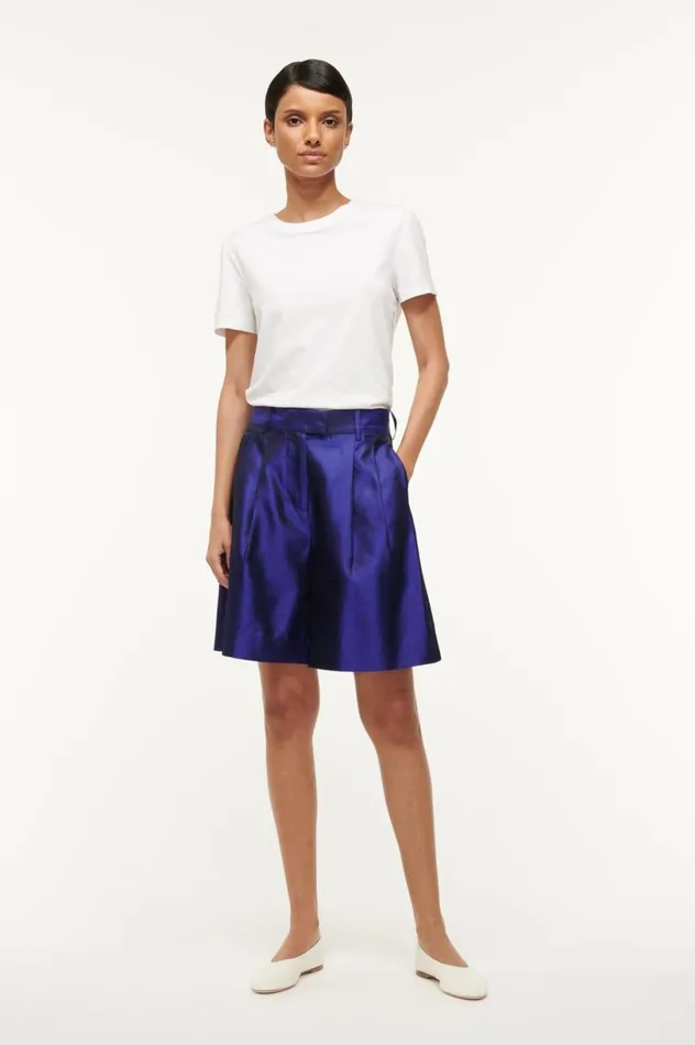 Women Pants and Shorts STAUD STAUD LONG LUISA SHORT VIOLET Women Pants and Shorts STAUD STAUD LONG LUISA SHORT VIOLET