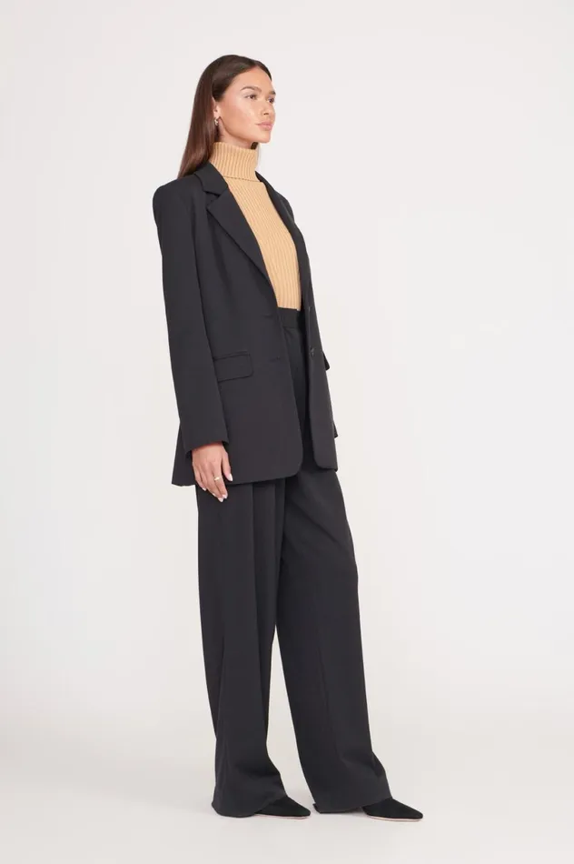 Women Pants and Shorts STAUD STAUD LUISA PANT BLACK SUITING Women Pants and Shorts STAUD STAUD LUISA PANT BLACK SUITING