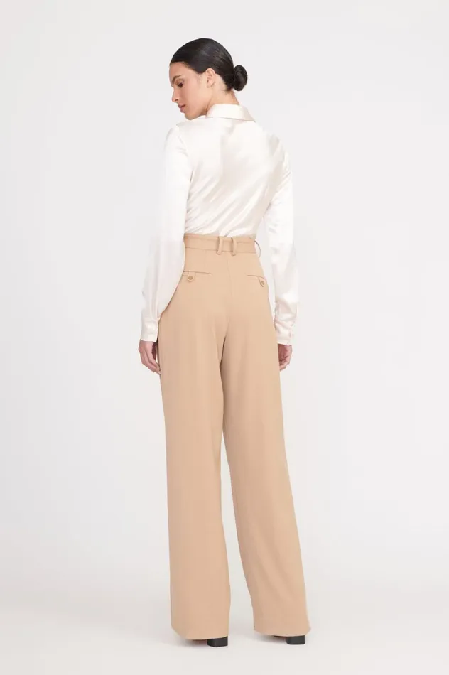 Women Pants and Shorts STAUD STAUD LUISA PANT CAMEL Women Pants and Shorts STAUD STAUD LUISA PANT CAMEL