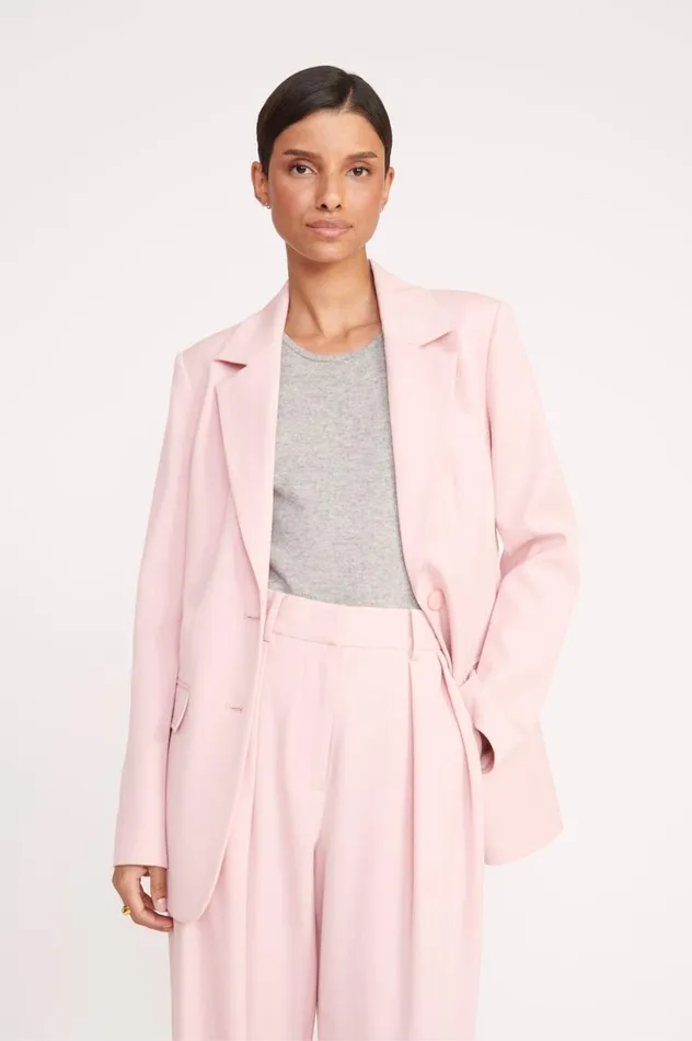 Women Pants and Shorts STAUD STAUD LUISA PANT CHERRY BLOSSOM SUITING Women Pants and Shorts STAUD STAUD LUISA PANT CHERRY BLOSSOM SUITING