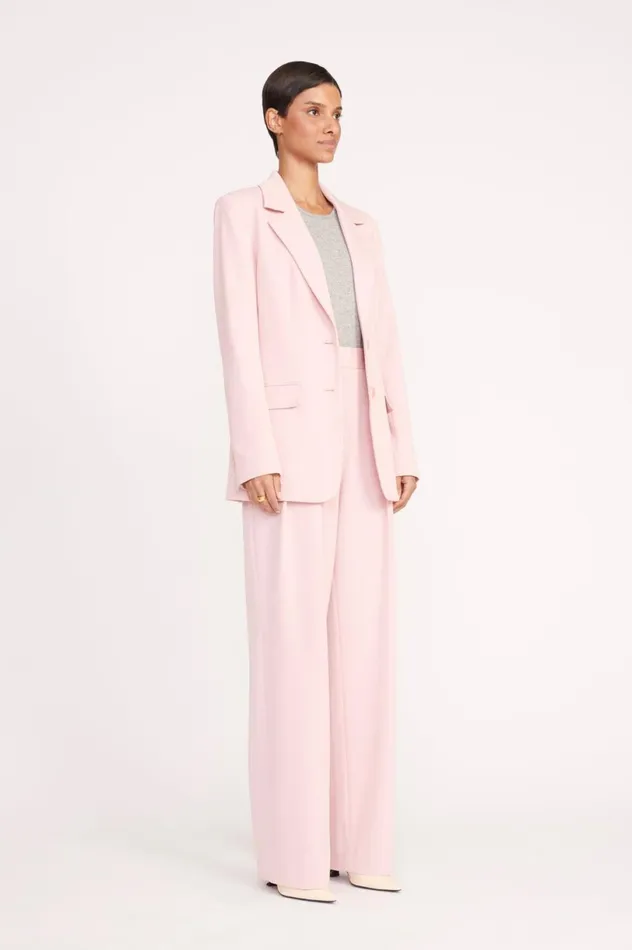 Women Pants and Shorts STAUD STAUD LUISA PANT CHERRY BLOSSOM SUITING Women Pants and Shorts STAUD STAUD LUISA PANT CHERRY BLOSSOM SUITING