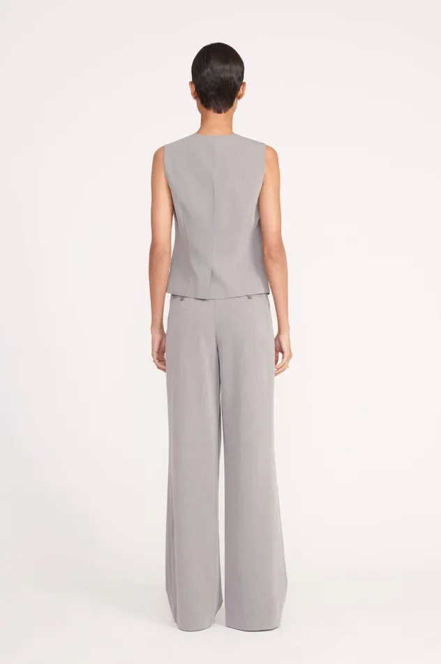 Women Pants and Shorts STAUD STAUD LUISA PANT HEATHER GREY SUITING Women Pants and Shorts STAUD STAUD LUISA PANT HEATHER GREY SUITING