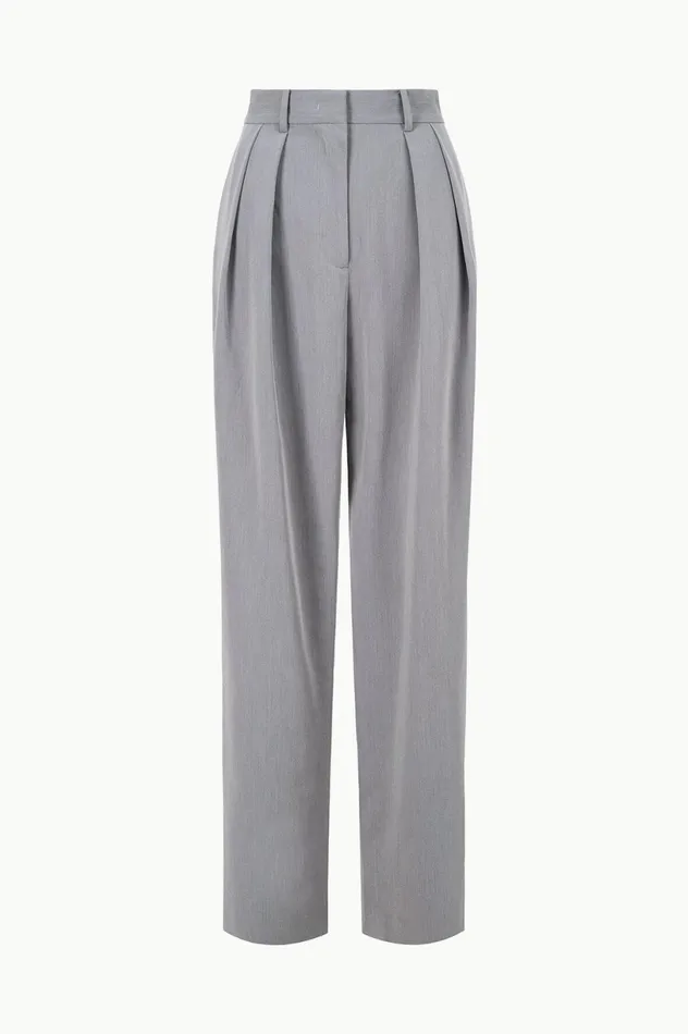 Women Pants and Shorts STAUD STAUD LUISA PANT HEATHER GREY SUITING Women Pants and Shorts STAUD STAUD LUISA PANT HEATHER GREY SUITING