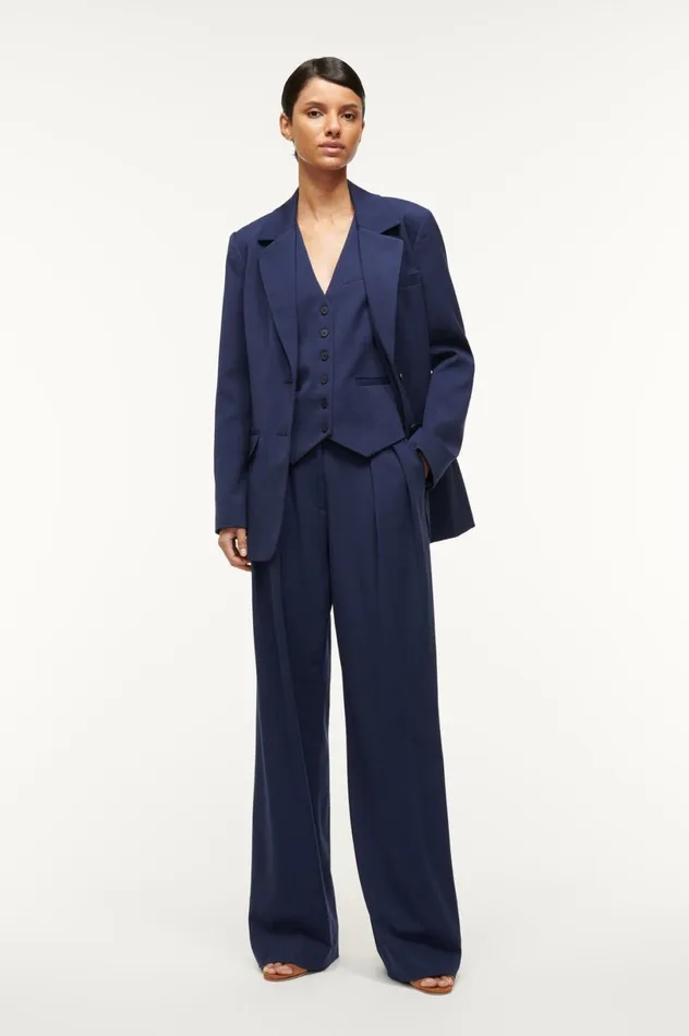 Women Pants and Shorts STAUD STAUD LUISA PANT NAVY