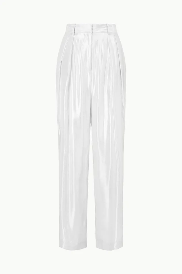 Women Pants and Shorts STAUD STAUD LUISA PANT SILVER
