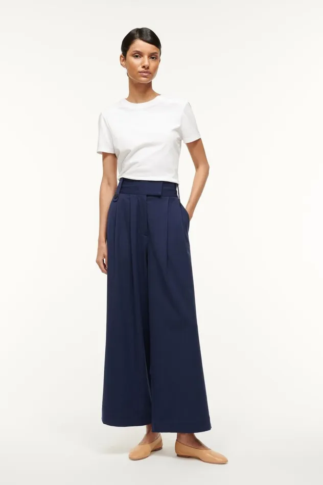 Women Pants and Shorts STAUD STAUD RUTH PANT NAVY