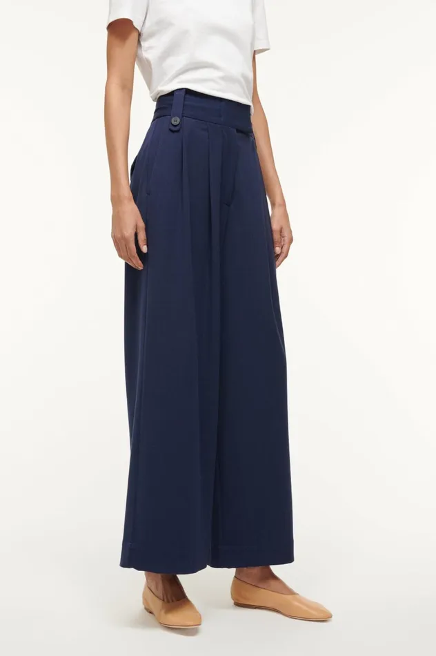 Women Pants and Shorts STAUD STAUD RUTH PANT NAVY Women Pants and Shorts STAUD STAUD RUTH PANT NAVY