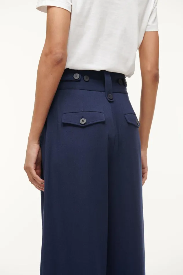 Women Pants and Shorts STAUD STAUD RUTH PANT NAVY Women Pants and Shorts STAUD STAUD RUTH PANT NAVY
