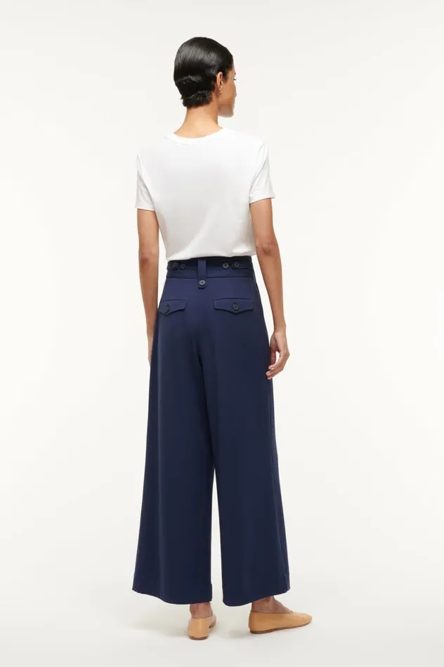 Women Pants and Shorts STAUD STAUD RUTH PANT NAVY Women Pants and Shorts STAUD STAUD RUTH PANT NAVY