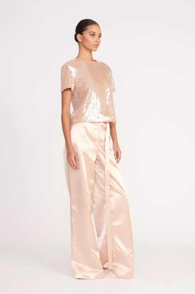 Women Pants and Shorts STAUD STAUD SHAY PANT BEIGE Women Pants and Shorts STAUD STAUD SHAY PANT BEIGE
