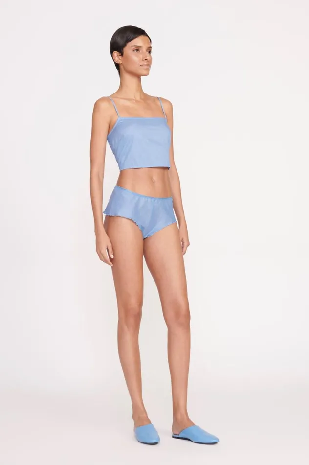 Women Pants and Shorts STAUD STAUD SHOSHANA SHORT AZURE Women Pants and Shorts STAUD STAUD SHOSHANA SHORT AZURE