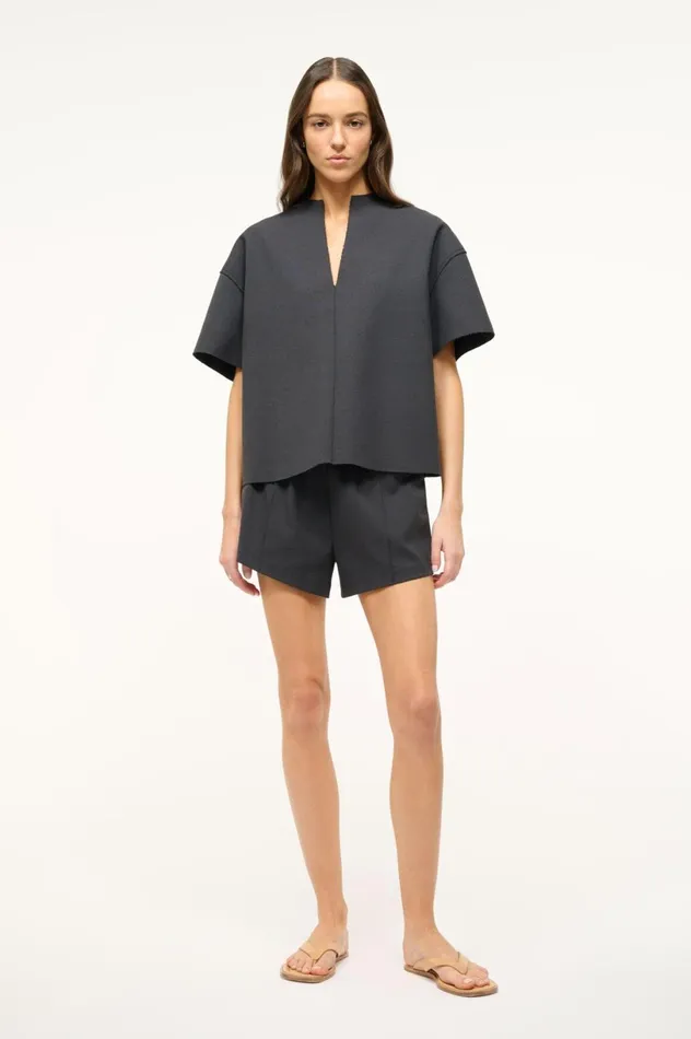 Women Pants and Shorts STAUD STAUD TAURUS SHORT BLACK
