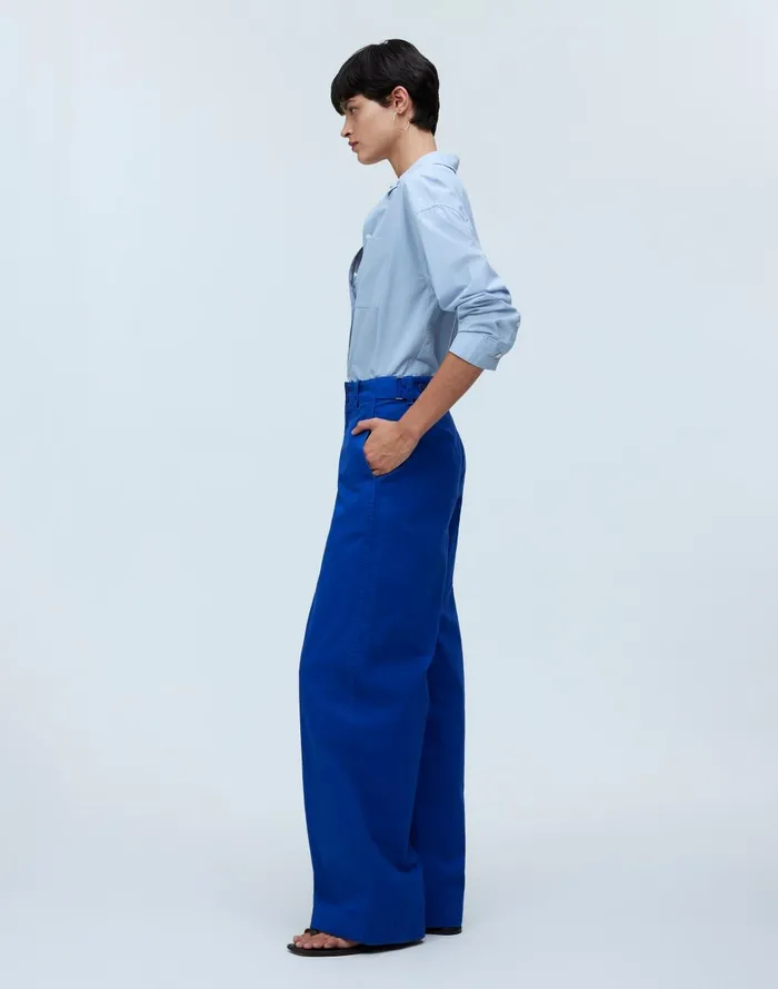 Women Pants Madewell ButtonTab WideLegs Pants