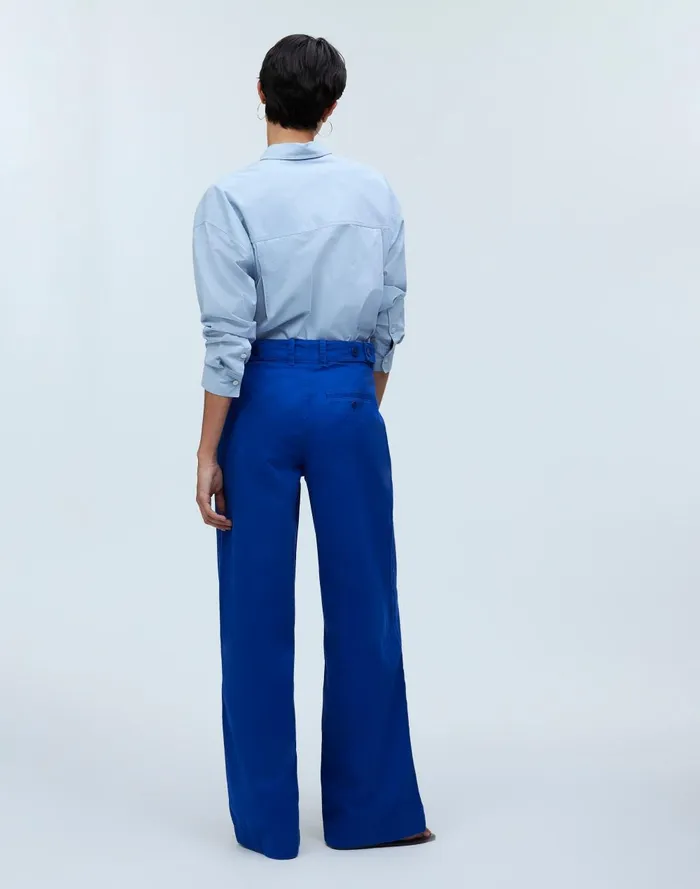 Women Pants Madewell ButtonTab WideLegs Pants