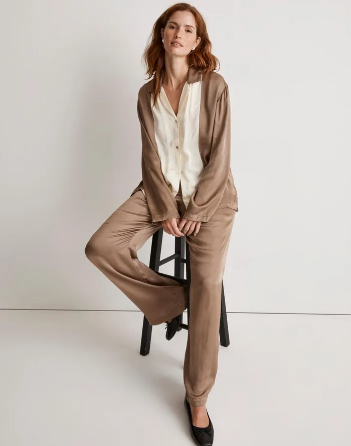 Women Pants Madewell Donni Silky Simple Pants