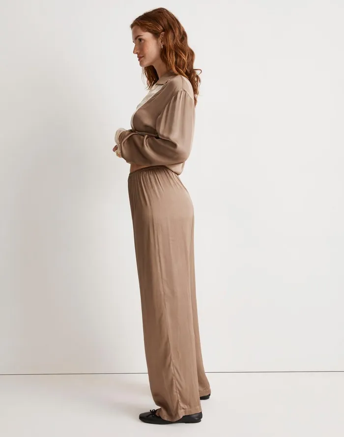 Women Pants Madewell Donni Silky Simple Pants
