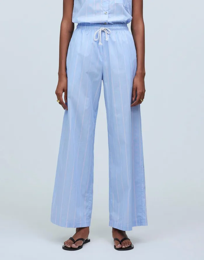 Women Pants Madewell Donni Stripe Pop Pants