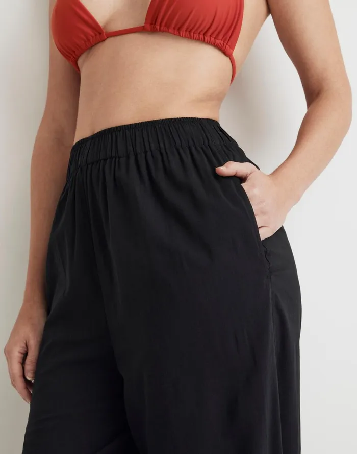 Women Pants Madewell Drawstring WideLeg Pants