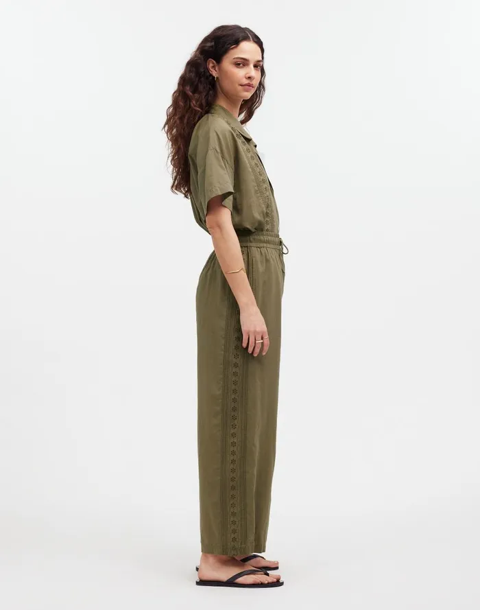 Women Pants Madewell Embroidered WideLeg CoverUp Pants