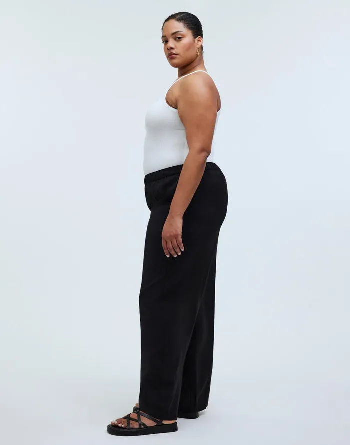 Women Pants Madewell Plus PullOn WideLeg Pants In Softdrape