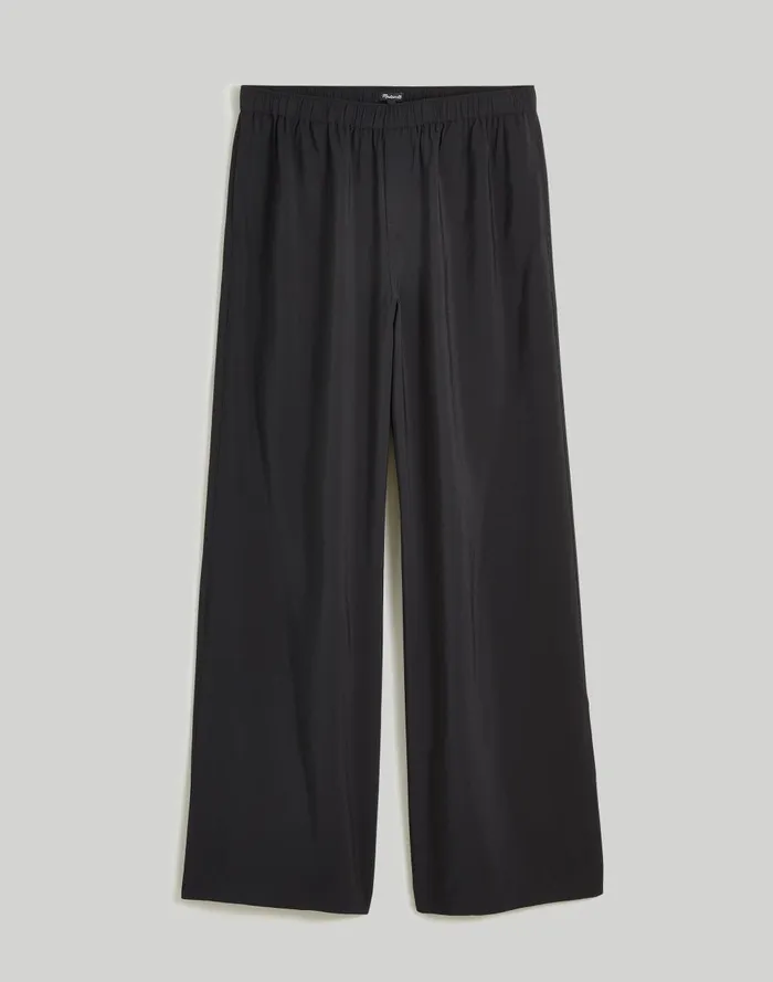 Women Pants Madewell Plus PullOn WideLeg Pants In Softdrape