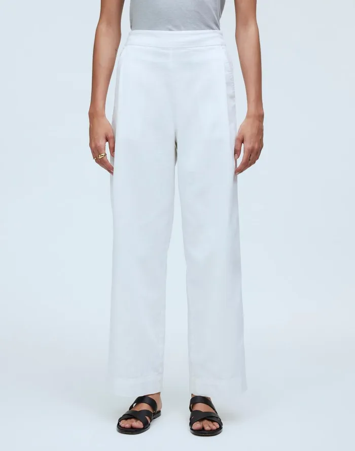 Women Pants Madewell PullOn Straight Crop Pant