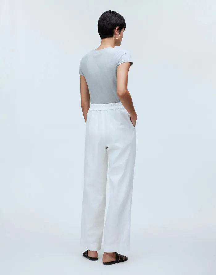 Women Pants Madewell PullOn Straight Crop Pant