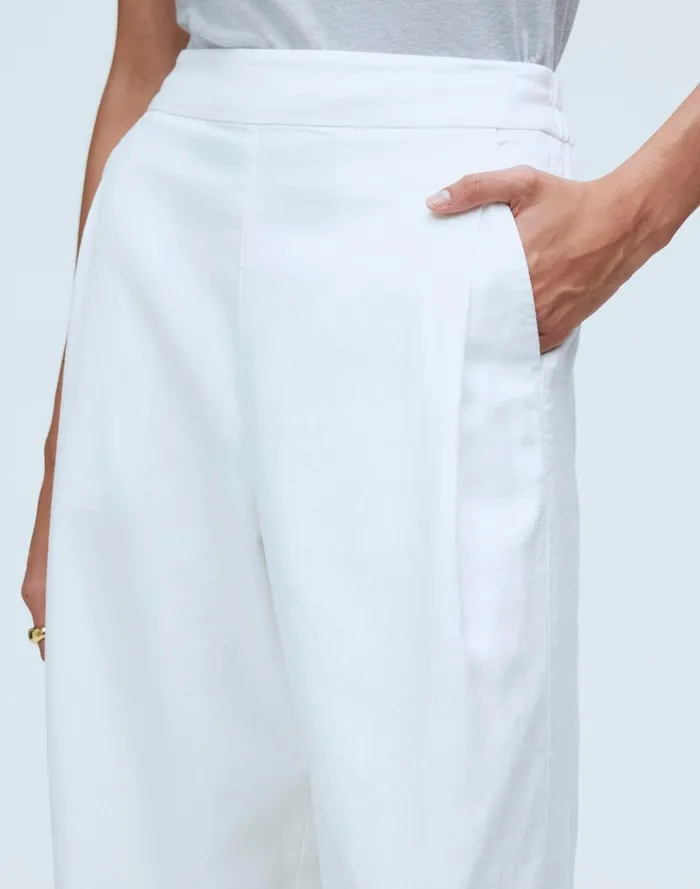 Women Pants Madewell PullOn Straight Crop Pant